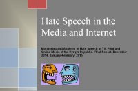 Latest Hate Speech Report in Kyrgyzstan: abusive speech in public discourse and the "Charlie Hebdo effect"